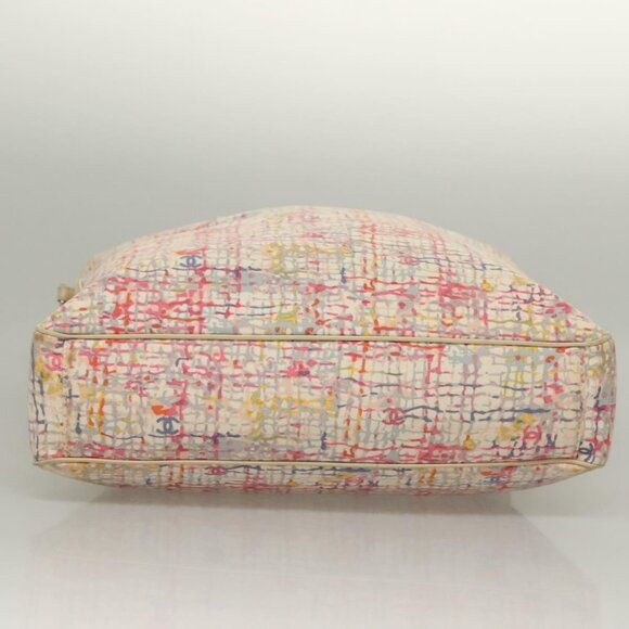 CHANEL Hand Bag Canvas 2way Pink Silver CC Auth 133090 - Picture 6 of 16